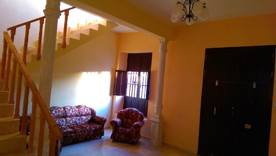 'Living room and entrance of the house' Casas particulares are an alternative to hotels in Cuba.